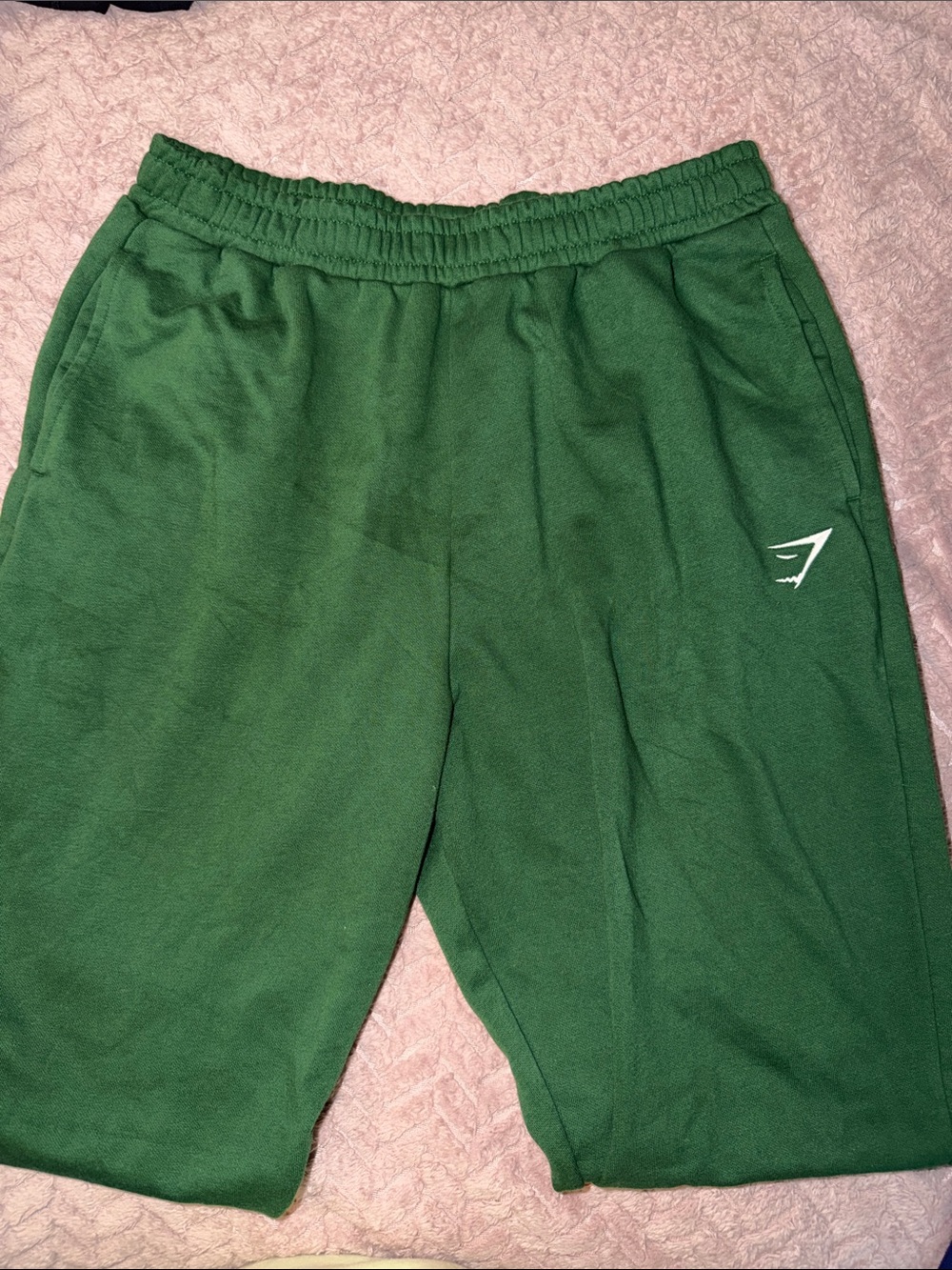 Gymshark Green joggers with pockets